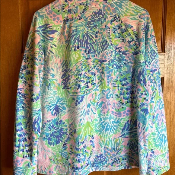 Lilly Pulitzer Skipper Popover Size L Shell of a Party - Picture 3 of 8